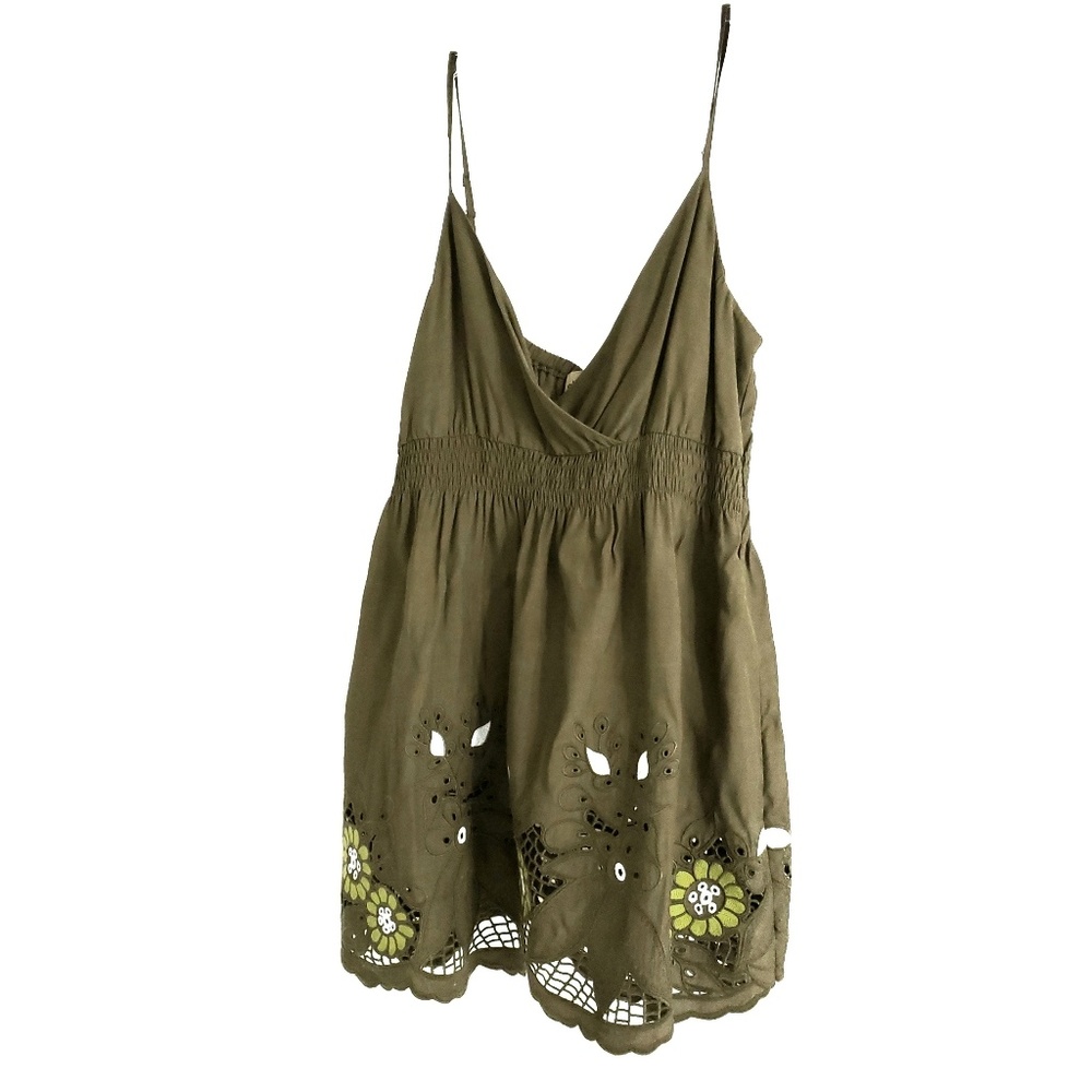 Ella Moss Eyelet Embroidered BoHo Baby Doll Tank